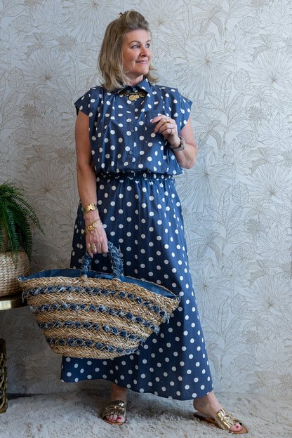 TWINSET POLKADOT - BLAUW