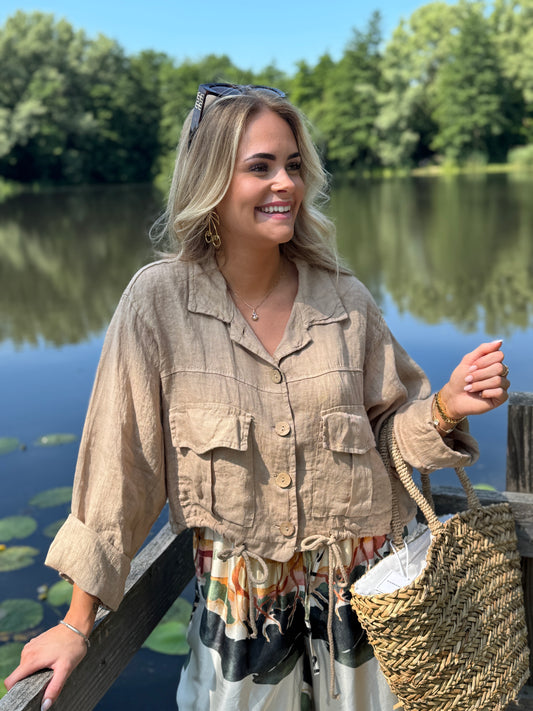 Khloe Blouse - Camel