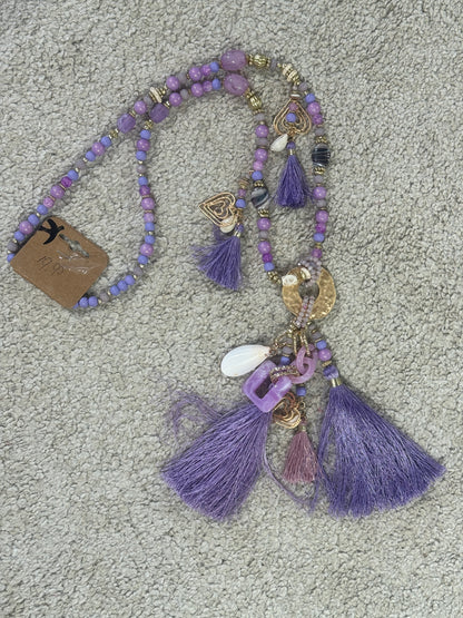Necklace Ibiza - Purple
