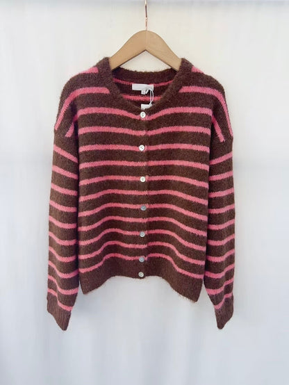 LILI STRIPE VEST - Roze