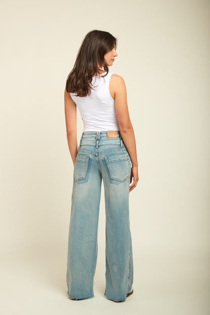 Wide Leg Sissy Jeans - Blauw