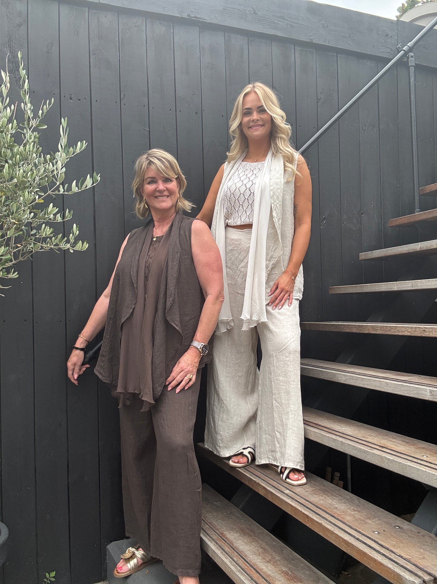 Overslag broek - Beige