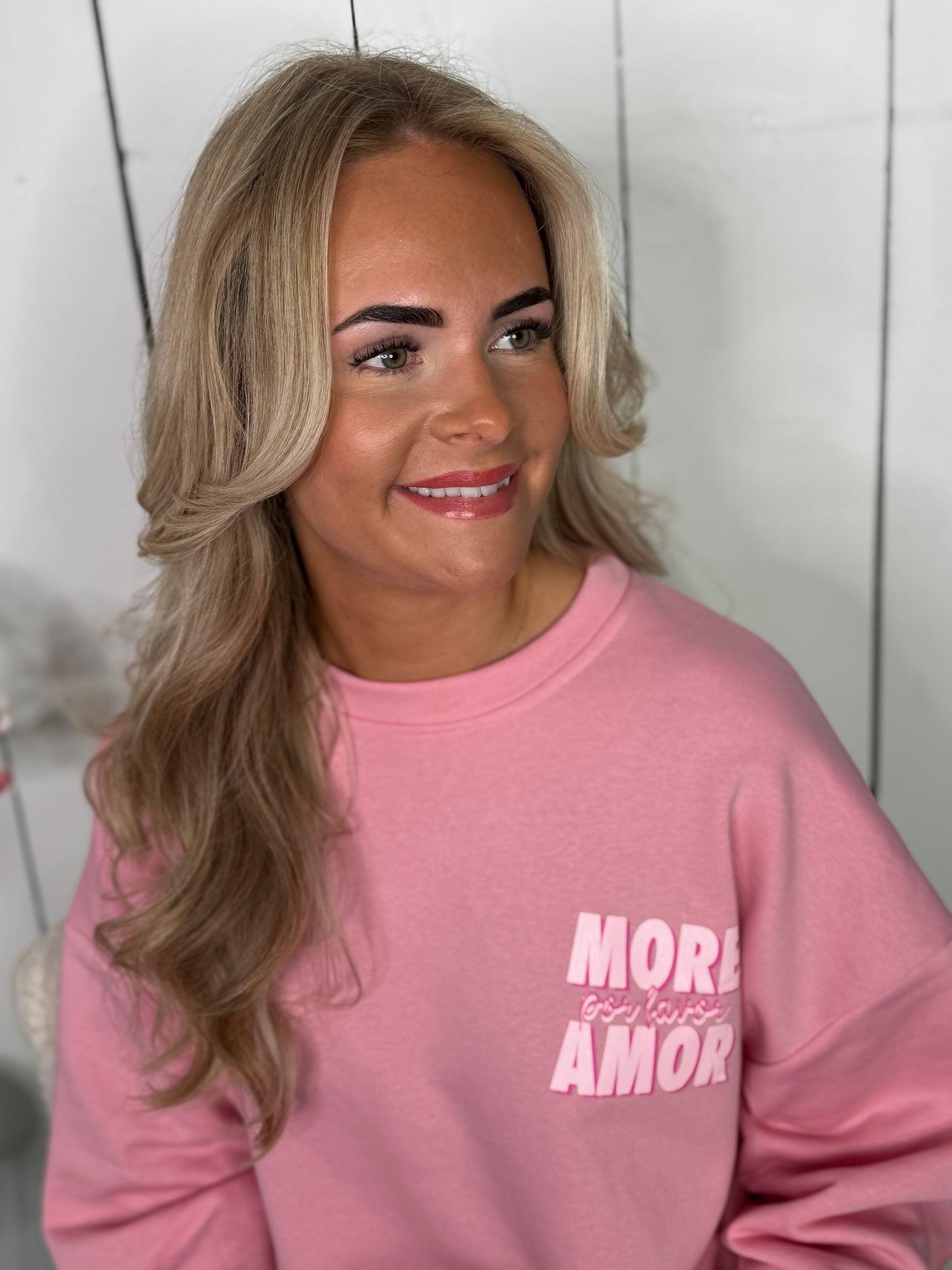 Por Favor Sweater - Roze