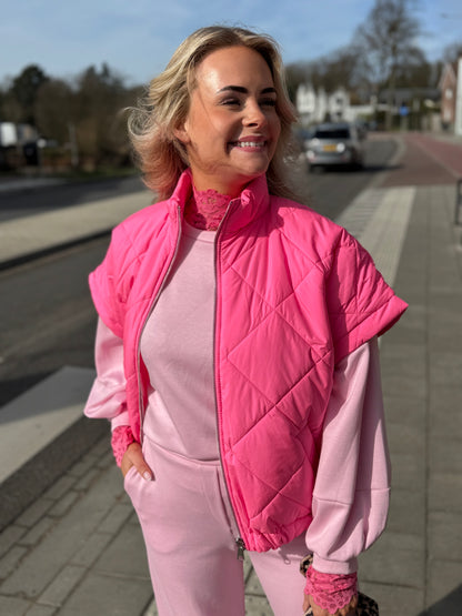 Bodywarmer - Neon Roze