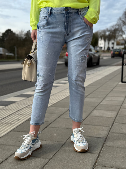 Jeans mit weitem Bein Sissy – Grau