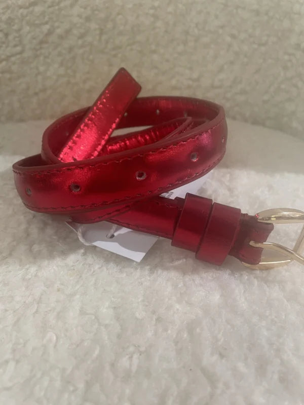 Fiji Belt - Metallic Red