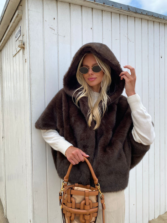 MONACO – Faux Fur Jacket BRUIN