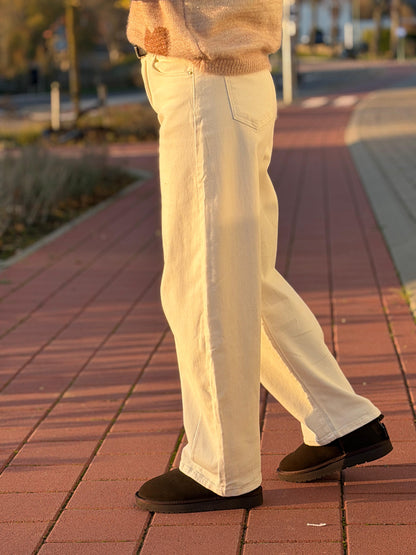 BARREL Jeans Ecru
