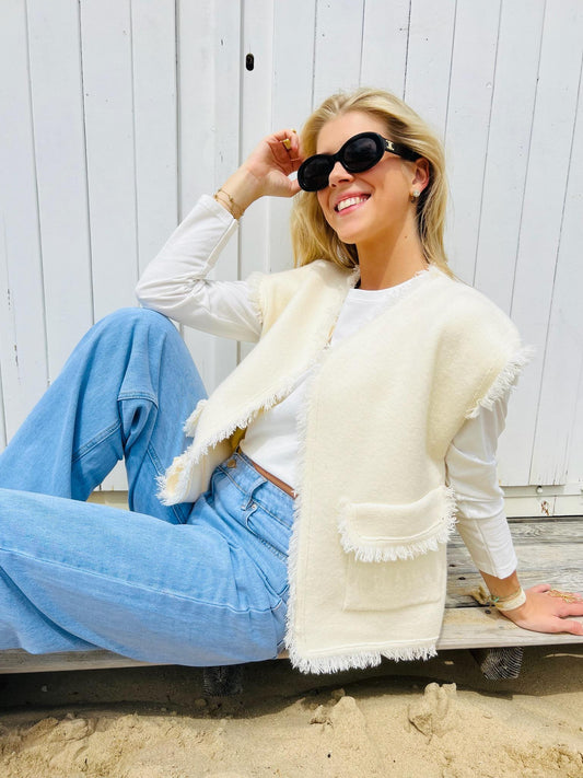 JOSEPHINE – Gilet Creme