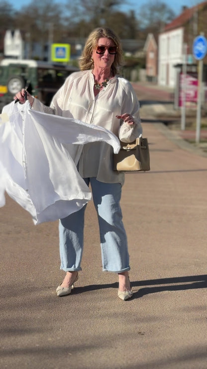 ESMÉ Satin Blouse - Wit