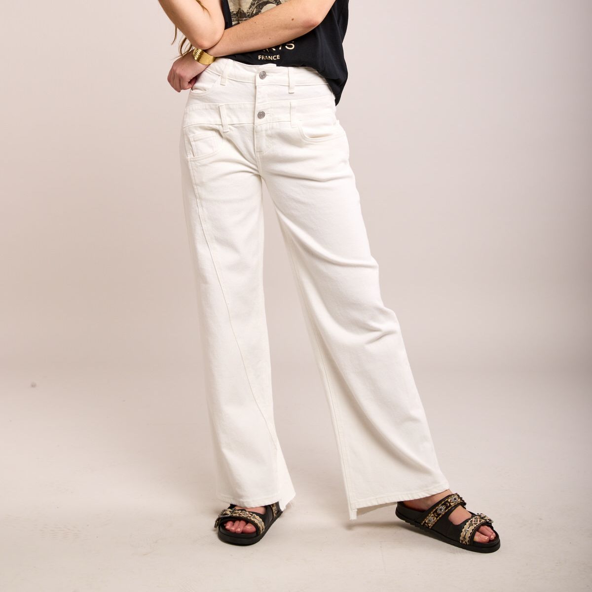 Wide Leg Sissy Offwhite